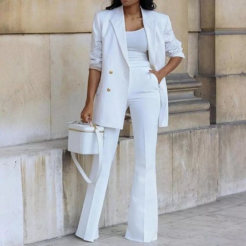 Size: S 1Set Women Suite Outfit Stylist Elegant Women Blazer