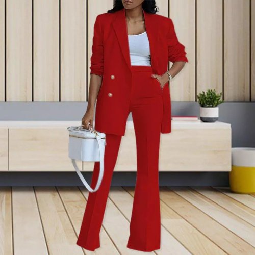 Size: S 1Set Women Suite Outfit Stylist Elegant Women Blazer