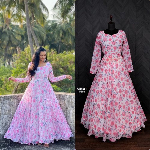 *👜 PREMIUM READYMADE GOWN COLLECTIONS 👜* 💖*#Gown* *Code :- -9045*