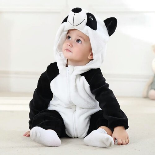 Baby Rompers Winter Costume Flannel for Girl Boy Toddler Infant
