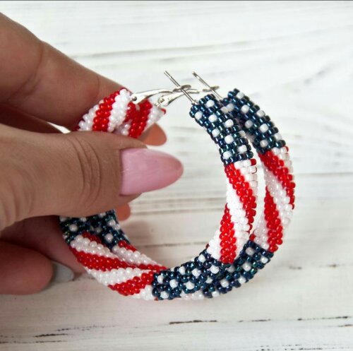 Boucle d oreille en perle