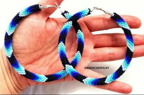 Boucle d oreille en perle