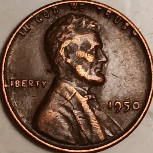 Lincoln Wheat Cent 1950 Philadelphia mint. Un centavo de trigo
