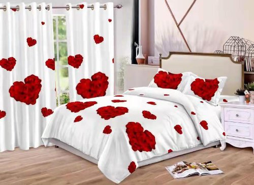 Des draps en coton, rideaux de qualité