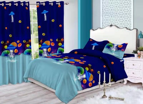Des draps en coton, rideaux de qualité