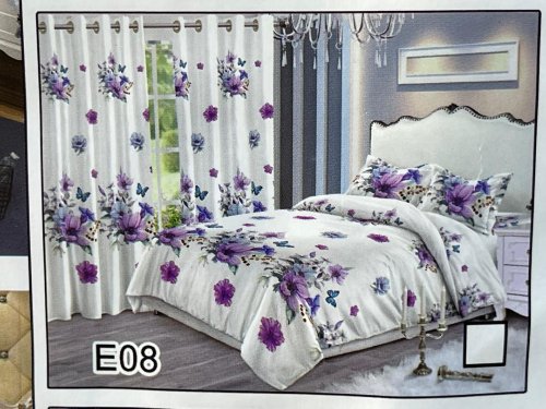 Des draps en coton, rideaux de qualité