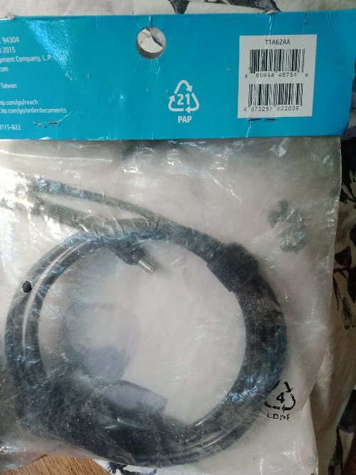 Keyed cable lock 10mm unused