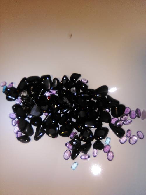 Color changing purple garnet.
