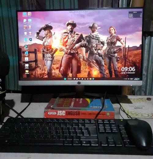 Desktop Computer- MONITORE= HP FW FULL HD IPS DISPLAY, intel