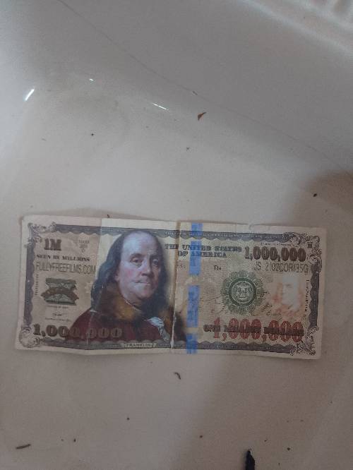 1 million dollar Benjamin Franklin note