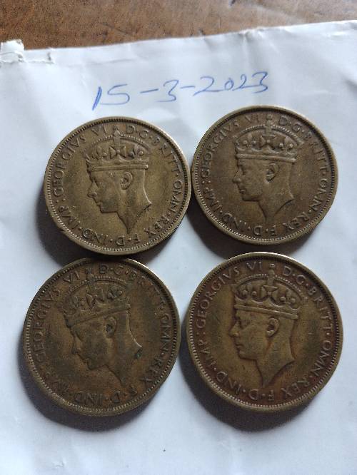 King George shillings