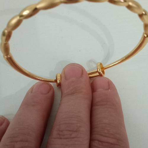 Bracciale in oro puro24kt/9.999 misura regolabile peso 21 grami