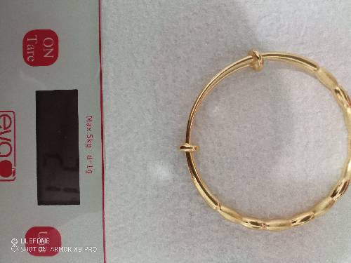 Bracciale in oro puro24kt/9.999 misura regolabile peso 21 grami