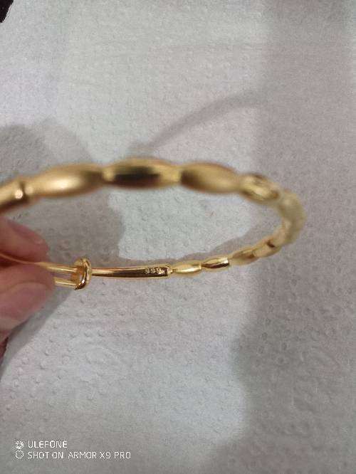 Bracciale in oro puro24kt/9.999 misura regolabile peso 21 grami