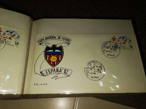 Colección sellos mundial de fútbol 82