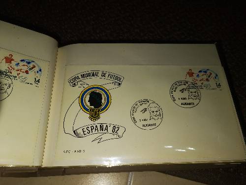 Colección sellos mundial de fútbol 82