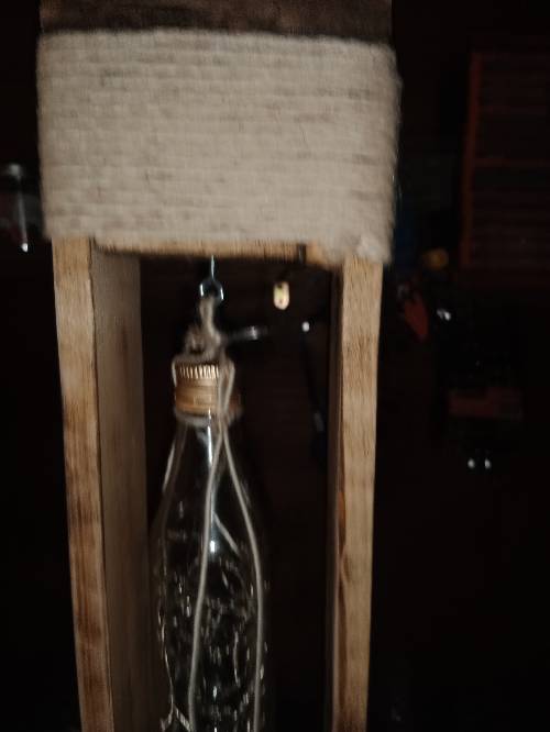 Lampada a led fatta con pancale per info 3477841224