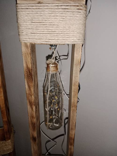 Lampada a led fatta con pancale per info 3477841224