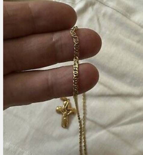 Collana Battesimo 750 18 karati vendo per inutilizzo pagamento poste