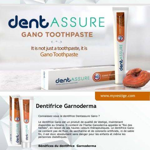 La pâte dentifrice garnoderma est une pâte dentifrice qui luttent