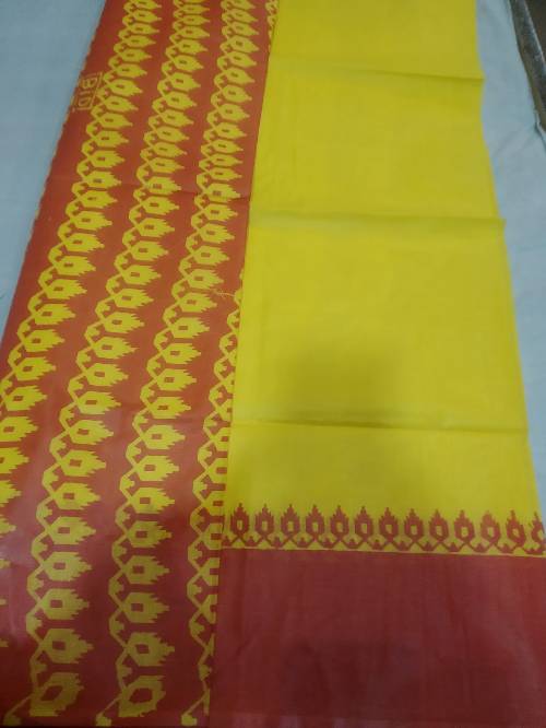 গায়ে হলুদ এর শাড়ি। সম্পূর্ণ নতুন শাড়ি। পাকা বারো হাত।