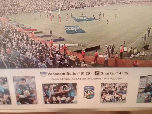 Vodacom super 14 Rugby final between Bulls and shark when