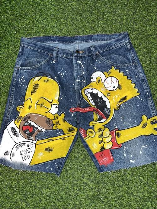 Paintings on jeans