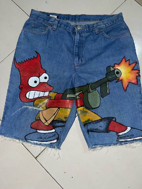 Paintings on jeans