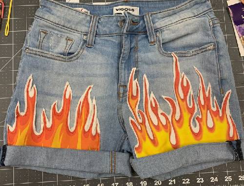 Paintings on jeans
