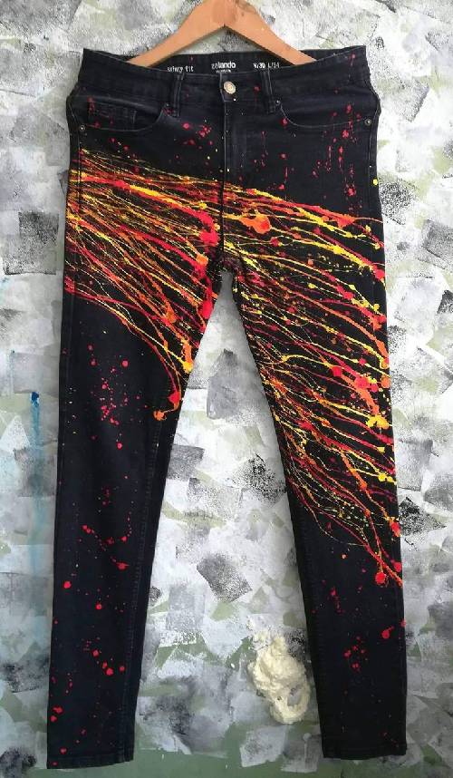 Paintings on jeans