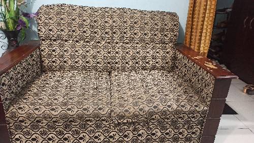 folding dining table with 6 chair 2*2*1 sofa set