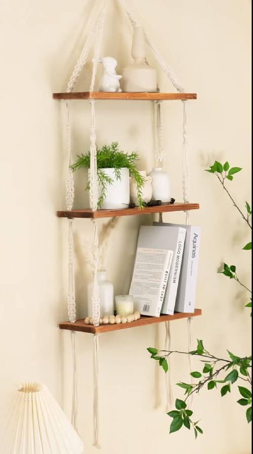 Descripción repisas flotantes de cuerda repisas flotantes en madera con