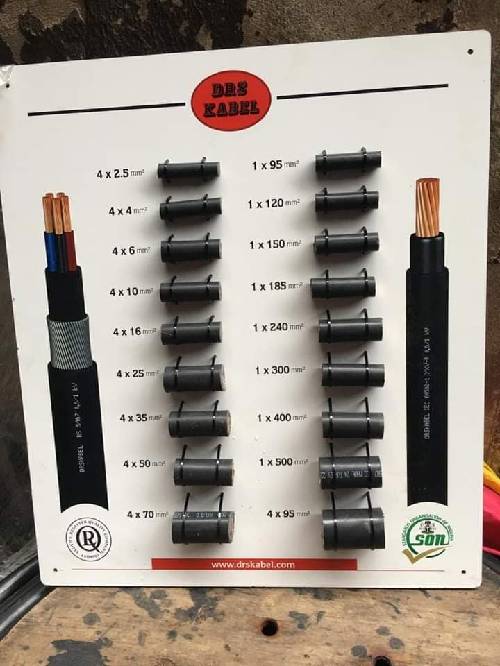 All sizes of armoured cables