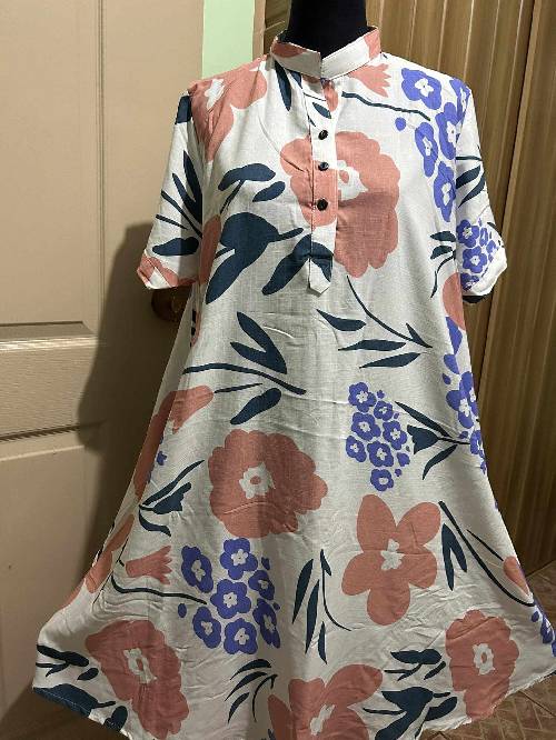 Bangkok duster we have plain chinese and sports collar printed