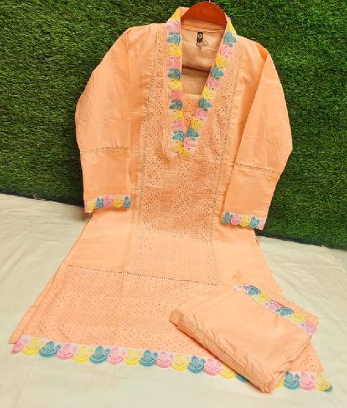 রংধনু চিকেন কারি কটন টু পিস সাইজ ৩৮/৪৪ কামিজ লং