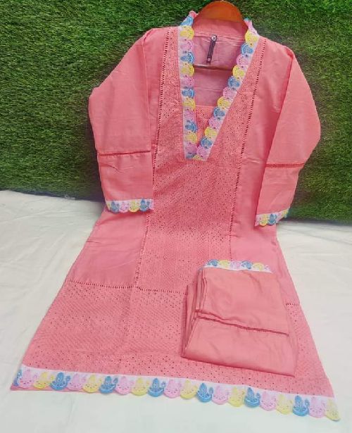 রংধনু চিকেন কারি কটন টু পিস সাইজ ৩৮/৪৪ কামিজ লং