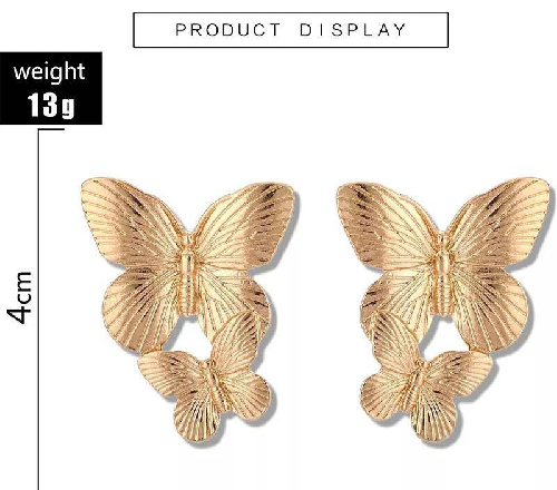 • Base Metal: Alloy • Plating: Golden • Size: Drop