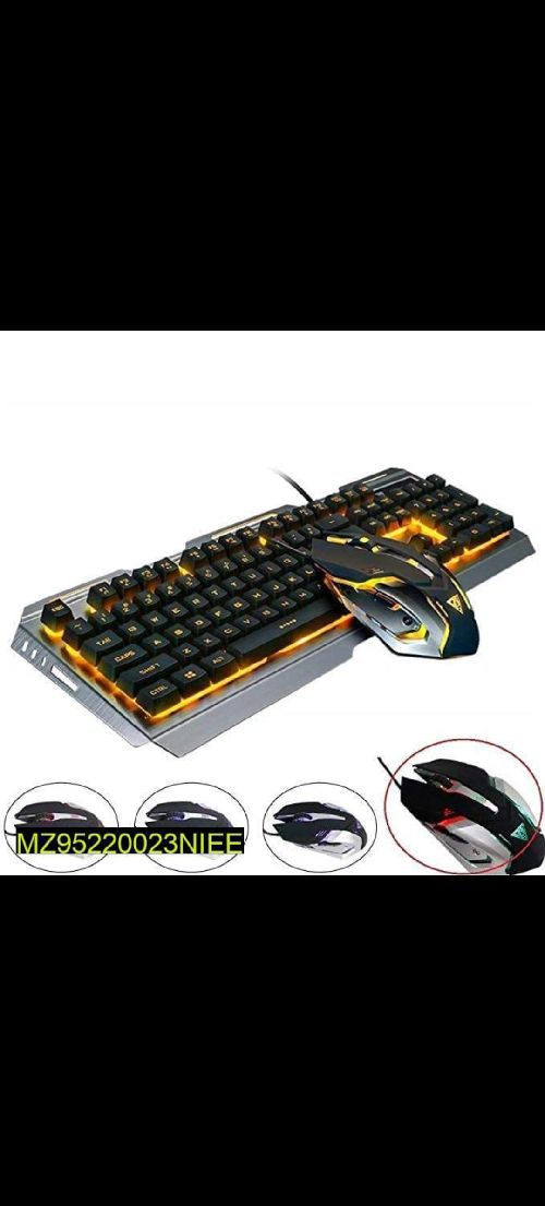 PC gaming setup With LED LIGHTS