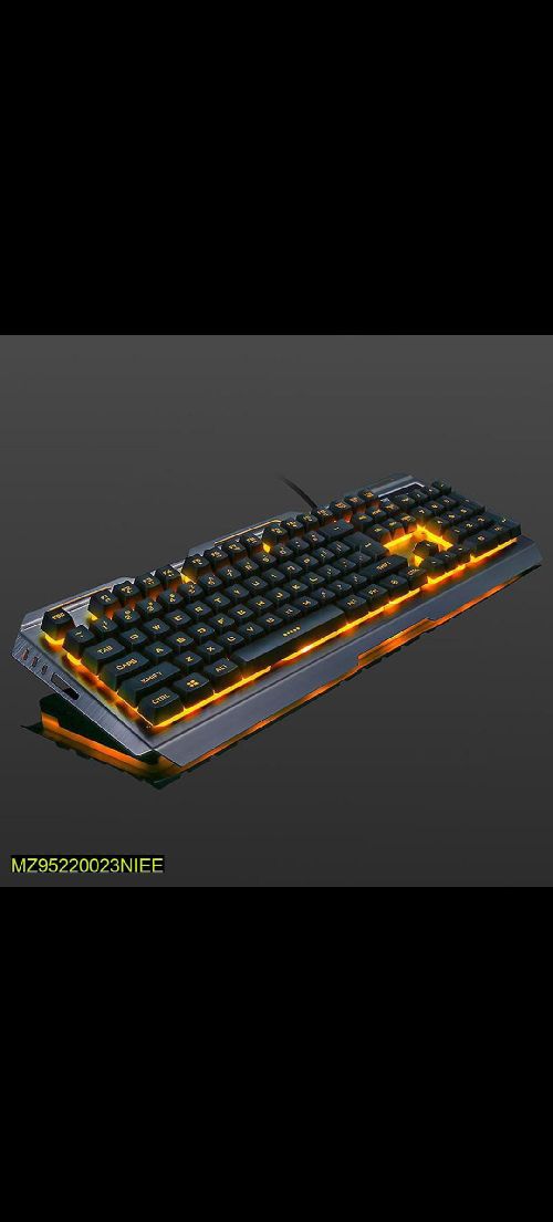 PC gaming setup With LED LIGHTS