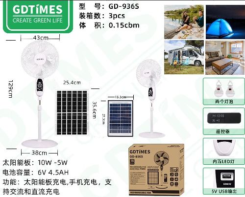 Solar fans available for sele