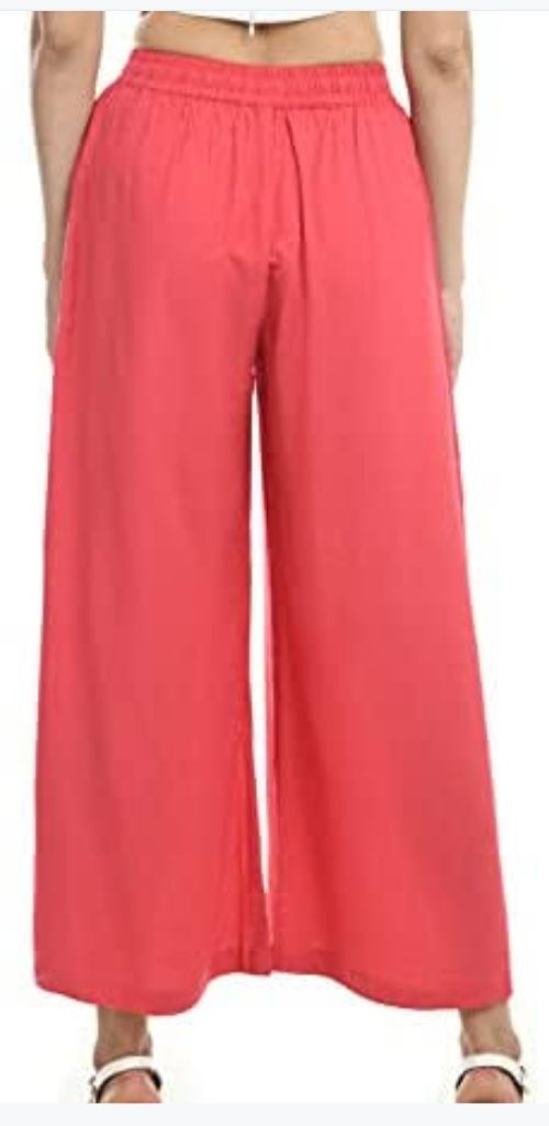 BEST QUALITY IN RAYON PLAIN PALAZOOS IN DIFFERENT COLOURS. Sizes