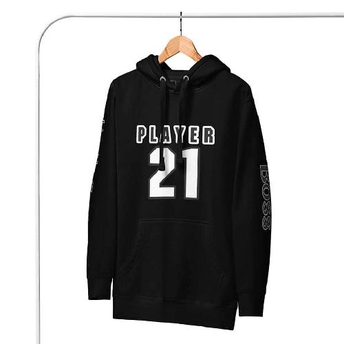 Player Hoodie 100% Cotton Face High End Sweater Buy At