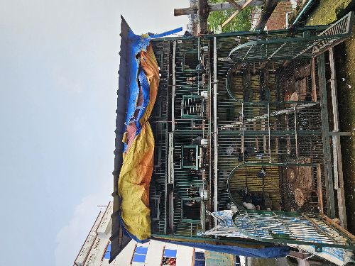 ১০০ জোড়া কবুতরে পালন করার মতো ধাপড়ি উচ্চতা( ৯'×৮')।৪৫০কেজি ওজন