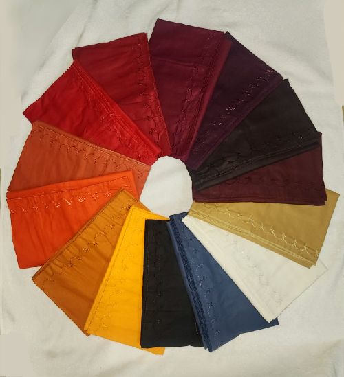 EMBROIDERY PETICOATS IN DIFFERENT COLOURS. SHIPPING EXTRA MOQ : 100