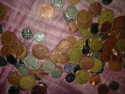 Selling old coins penny coins and queen Elizabeth coins
