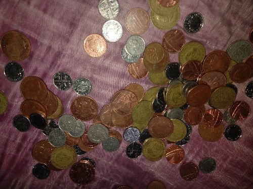 Selling old coins penny coins and queen Elizabeth coins