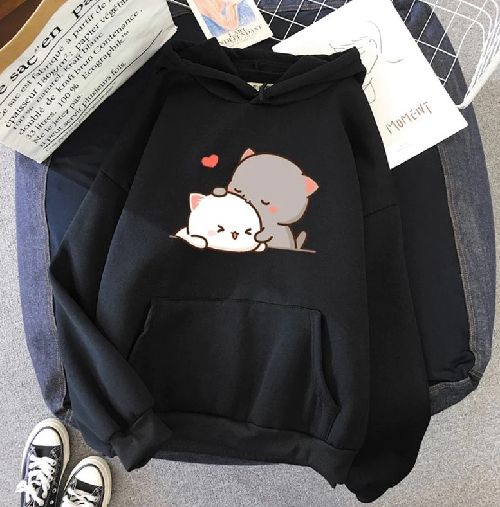Trendy Stylish Ladies Hoodie Fabrics: Fleece cotton One side brush