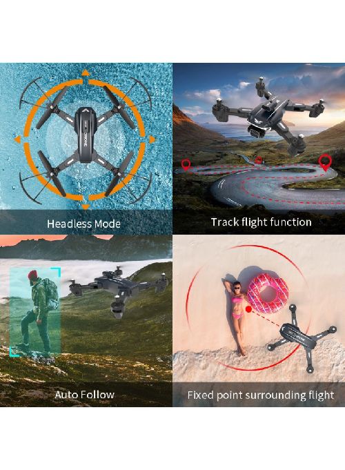 360° Dual Camera Folding Drone With Remote Controller