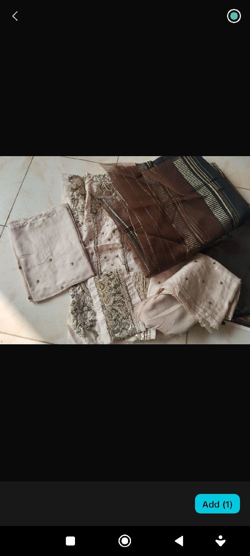 Embroidered 3 piece suit Embroidered shirt front panel