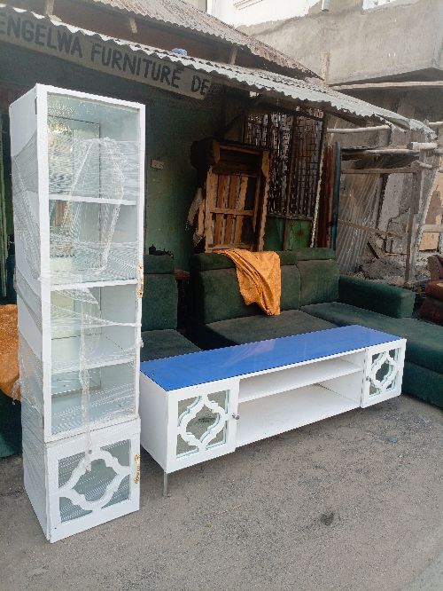 Tv stand made of glass